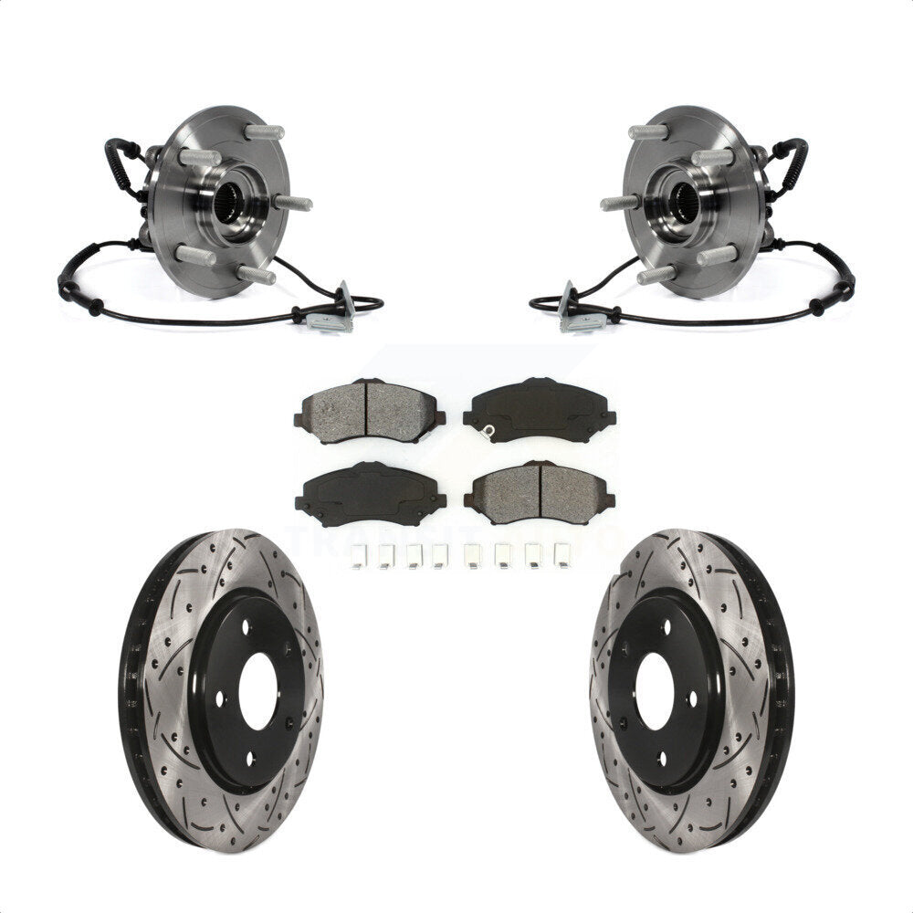 [Avant] Kit d'ensemble roulement de roue et moyeu pour Dodge Grand Caravan Chrysler Town & Country Ram C/V Volkswagen Routan avec Single Piston Caliper KBB-103229
