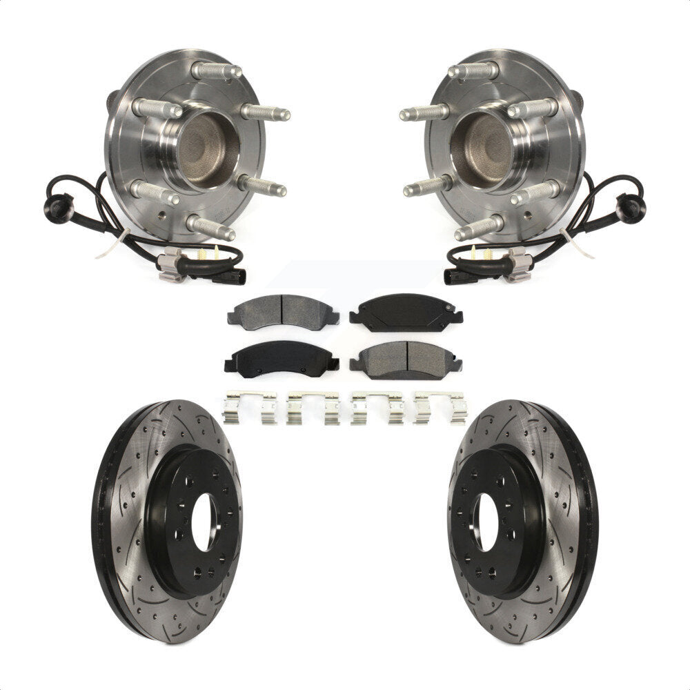 [Avant] Kit d'ensemble roulement de roue et moyeu pour Chevrolet Silverado 1500 GMC Sierra Tahoe Suburban Yukon Cadillac XL Escalade ESV LD RWD KBB-103234