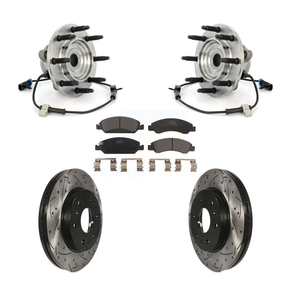 [Avant] Kit d'ensemble roulement de roue et moyeu pour Chevrolet Silverado 1500 GMC Sierra Classic 8 Lug Wheels KBB-103387