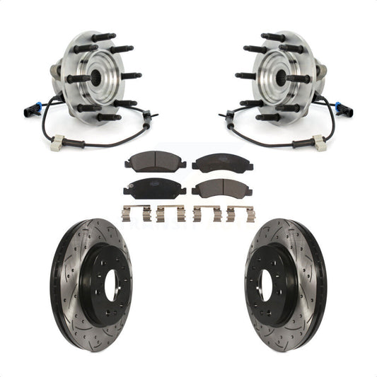 [Avant] Kit d'ensemble roulement de roue et moyeu pour Chevrolet Silverado 1500 GMC Sierra Classic 8 Lug Wheels KBB-103387