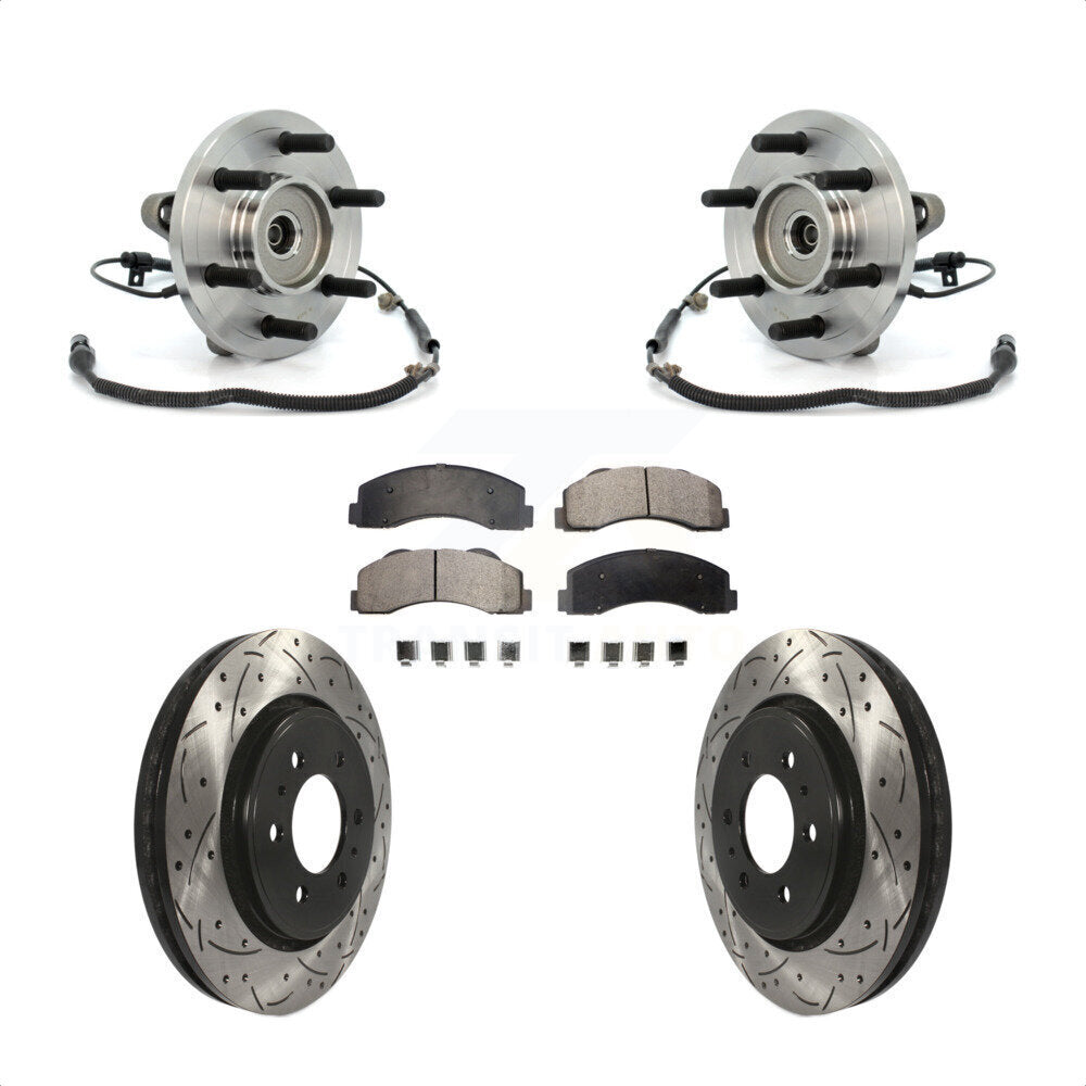 [Avant] Kit d'ensemble roulement de roue et moyeu pour 2010 Ford F-150 FX4 Platinum STX XL XLT King Ranch Lariat avec 4WD 6 Lug Wheels KBB-103416