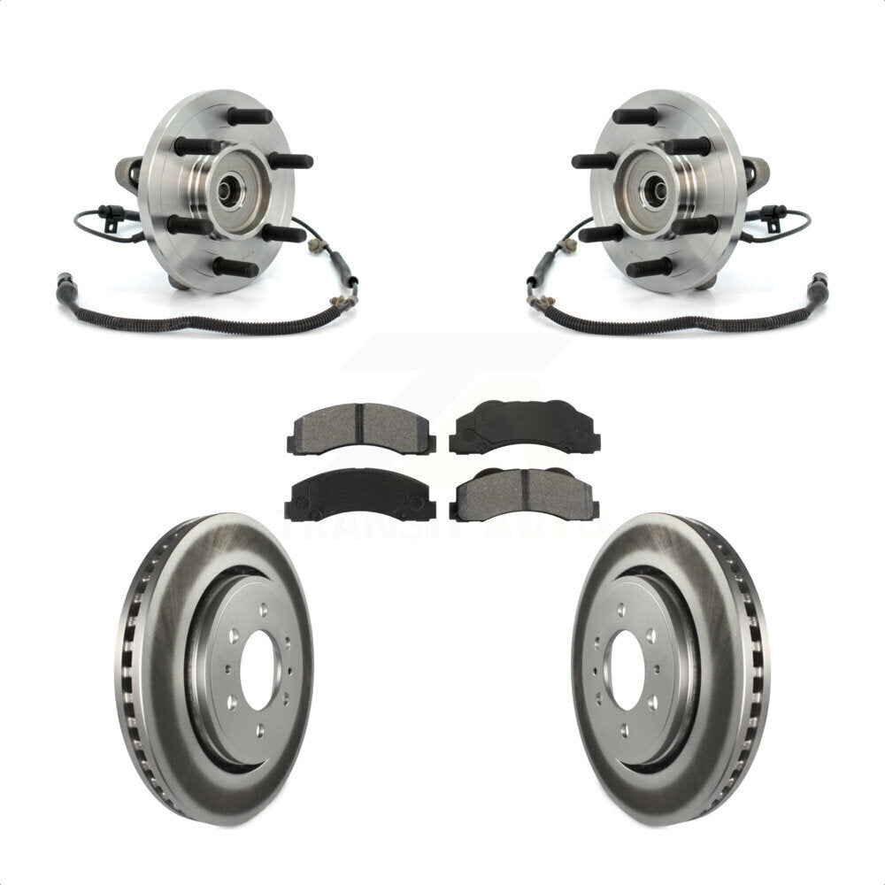 [Avant] Kit d'ensemble roulement de roue et moyeu pour 2010 Ford F-150 FX4 Platinum STX XL XLT King Ranch Lariat avec 4WD 6 Lug Wheels KBB-104346