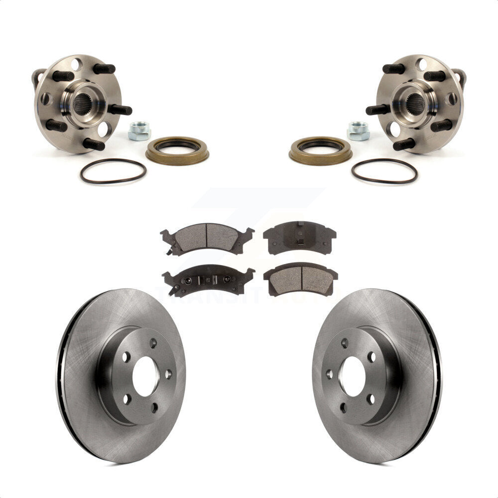 [Avant] Kit d'ensemble roulement de roue et moyeu pour Chevrolet Cavalier Pontiac Sunfire Grand Am Buick Skylark Corsica Oldsmobile Achieva Beretta Sunbird Cutlass Calais KBB-104935