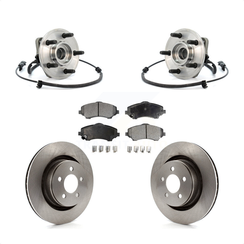 [Avant] Kit d'ensemble roulement de roue et moyeu pour Jeep Liberty Dodge Nitro 332mm Diameter Rotor KBB-105126 par Transit Auto