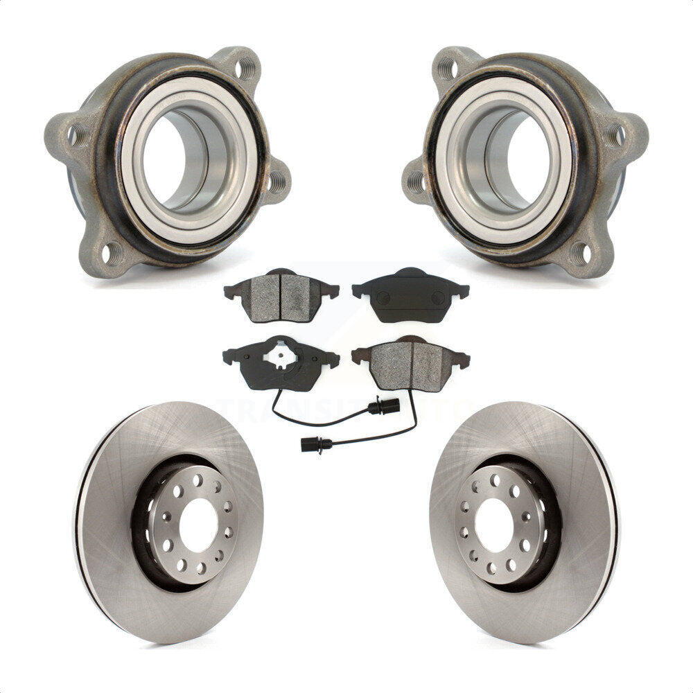 [Avant] Kit d'ensemble roulement de roue et moyeu pour Audi A4 Quattro A6 S4 S6 312mm Diameter Rotor KBB-105479 par Transit Auto