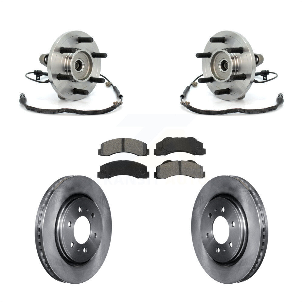 [Avant] Kit d'ensemble roulement de roue et moyeu pour 2010 Ford F-150 FX4 Platinum STX XL XLT King Ranch Lariat avec 4WD 6 Lug Wheels KBB-105991
