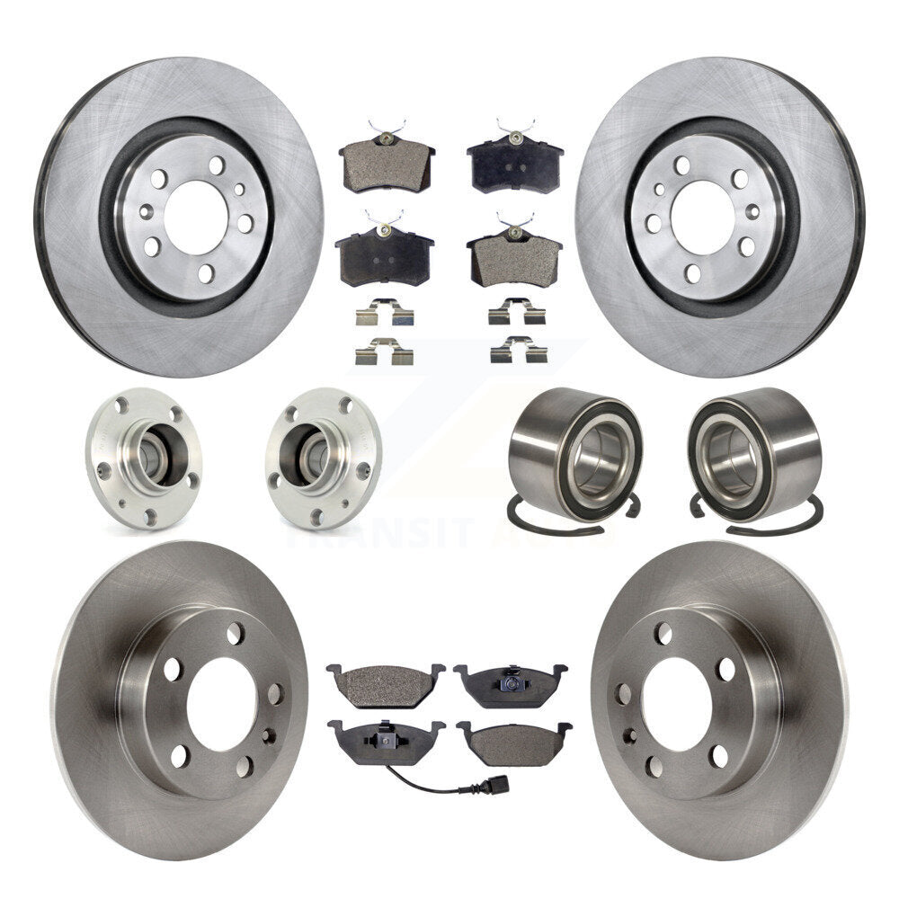 [Avant + Arrière] Kit de Roulement de roue pour 2007-2010 Volkswagen Beetle avec 280mm Diameter Rotor KBB-106124