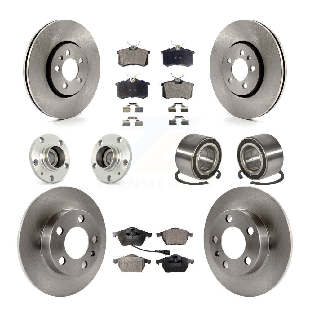 [Avant + Arrière] Kit de Roulement de roue pour 2007-2010 Volkswagen Beetle avec 288mm Diameter Rotor KBB-106126