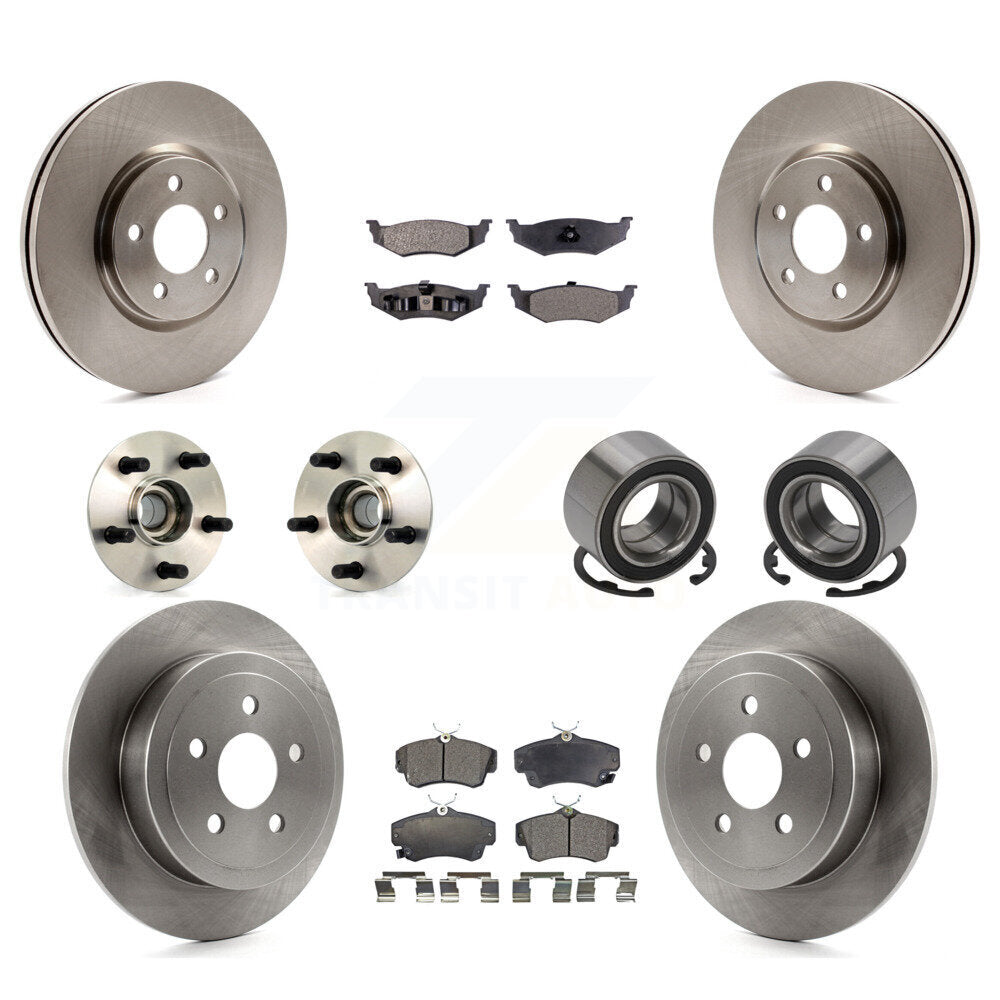 [Avant + Arrière] Kit de Roulement de roue pour 2008-2009 Chrysler PT Cruiser Turbocharged KBB-106141