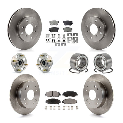 [Avant + Arrière] Kit de Roulement de roue pour 1998-2002 Honda Accord Coupe avec 2.3L Drum rear brakes Non-ABS KBB-106147