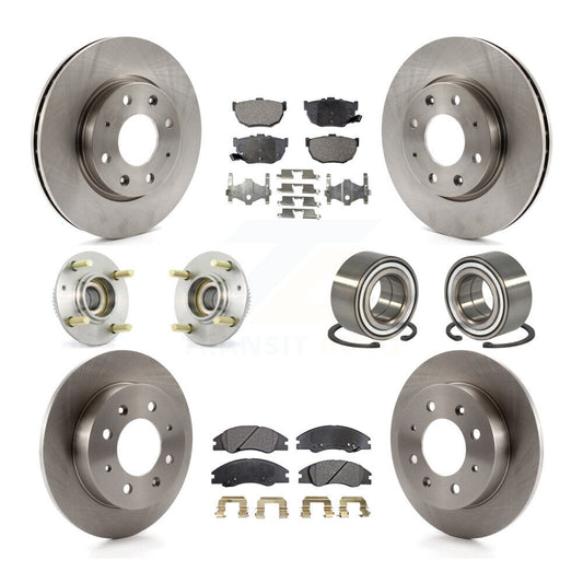 [Avant + Arrière] Kit de Roulement de roue pour 2005-2009 Kia Spectra Spectra5 4-Wheel ABS KBB-106194
