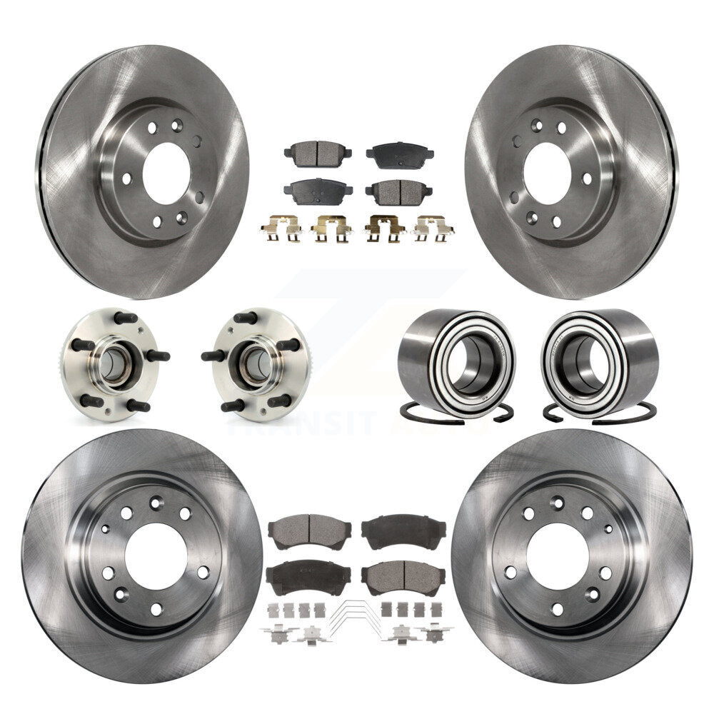 [Avant + Arrière] Kit de Roulement de roue pour Ford Fusion Lincoln MKZ Mercury Milan Mazda 6 Zephyr KBB-106219