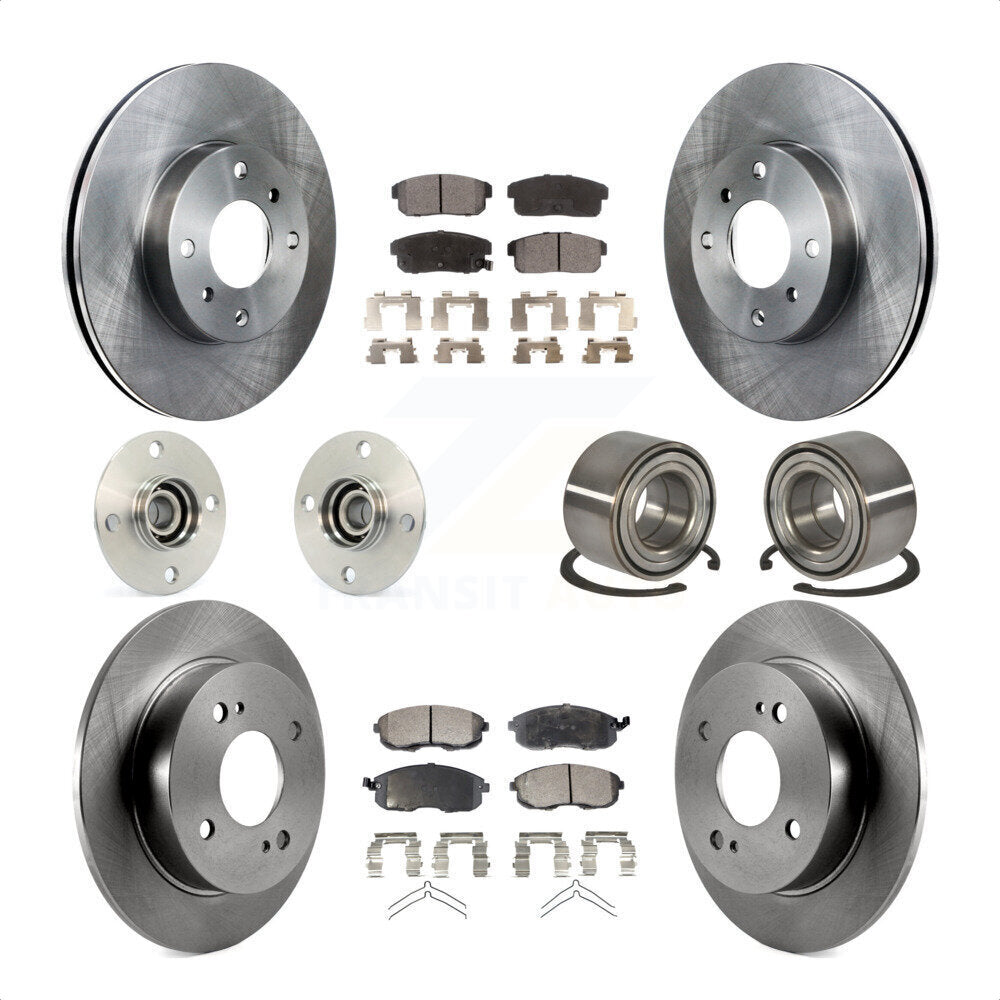 [Avant + Arrière] Kit de Roulement de roue pour 2002 Nissan Sentra 2.5L avec Single Piston Caliper KBB-106234 par Transit Auto