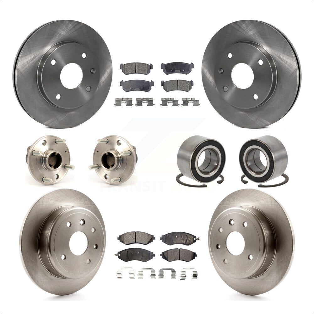 [Avant + Arrière] Kit de Roulement de roue pour 2004-2006 Chevrolet Optra 4-Wheel ABS avec 276mm Diameter Rotor KBB-106242 par Transit Auto