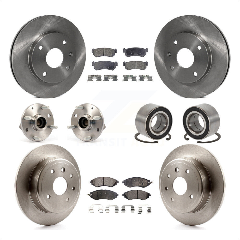 [Avant + Arrière] Kit de Roulement de roue pour 2004-2006 Chevrolet Optra Non-ABS avec 276mm Diameter Rotor KBB-106245 par Transit Auto