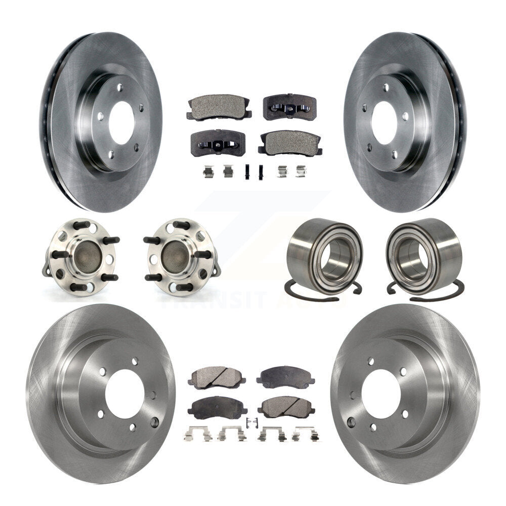 [Avant + Arrière] Kit de Roulement de roue pour Jeep Patriot Compass avec 302mm Diameter Rotor FWD KBB-106259
