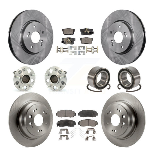 [Avant + Arrière] Kit de Roulement de roue pour 2013-2015 Honda Crosstour FWD KBB-106273