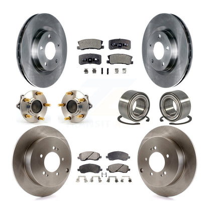 [Avant + Arrière] Kit de Roulement de roue pour 2011 Mitsubishi Outlander FWD avec 3.0L sans 7 Passenger Seating KBB-106308