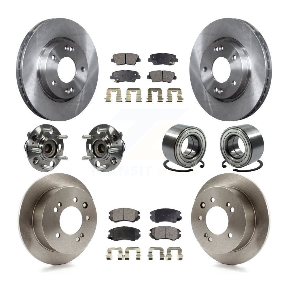 [Avant + Arrière] Kit de Roulement de roue pour 2010 Hyundai Elantra Sedan avec Non-ABS From 03 23 10 KBB-106321