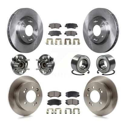 [Avant + Arrière] Kit de Roulement de roue pour 2010 Hyundai Elantra Sedan avec Non-ABS From 03 23 10 KBB-106321