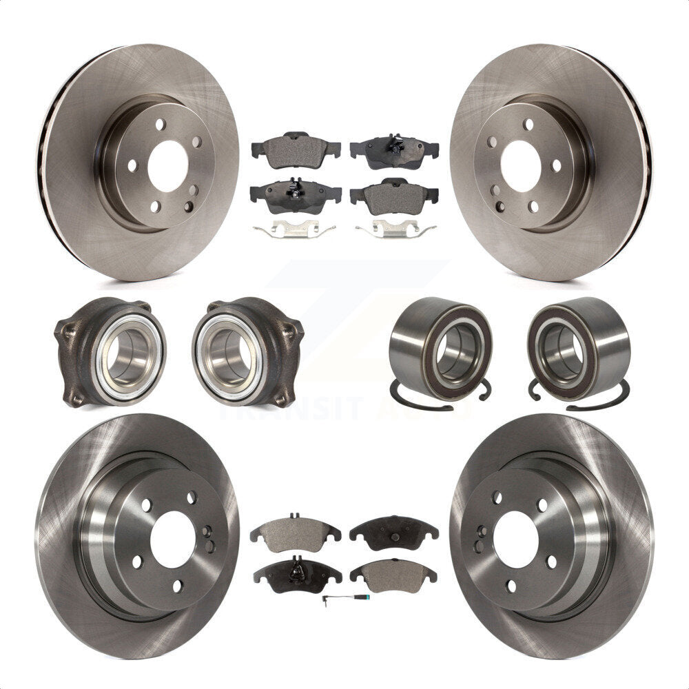 [Avant + Arrière] Kit de Roulement de roue pour 2014-2016 Mercedes-Benz E250 AWD avec 322mm Diameter Rotor KBB-106329 par Transit Auto