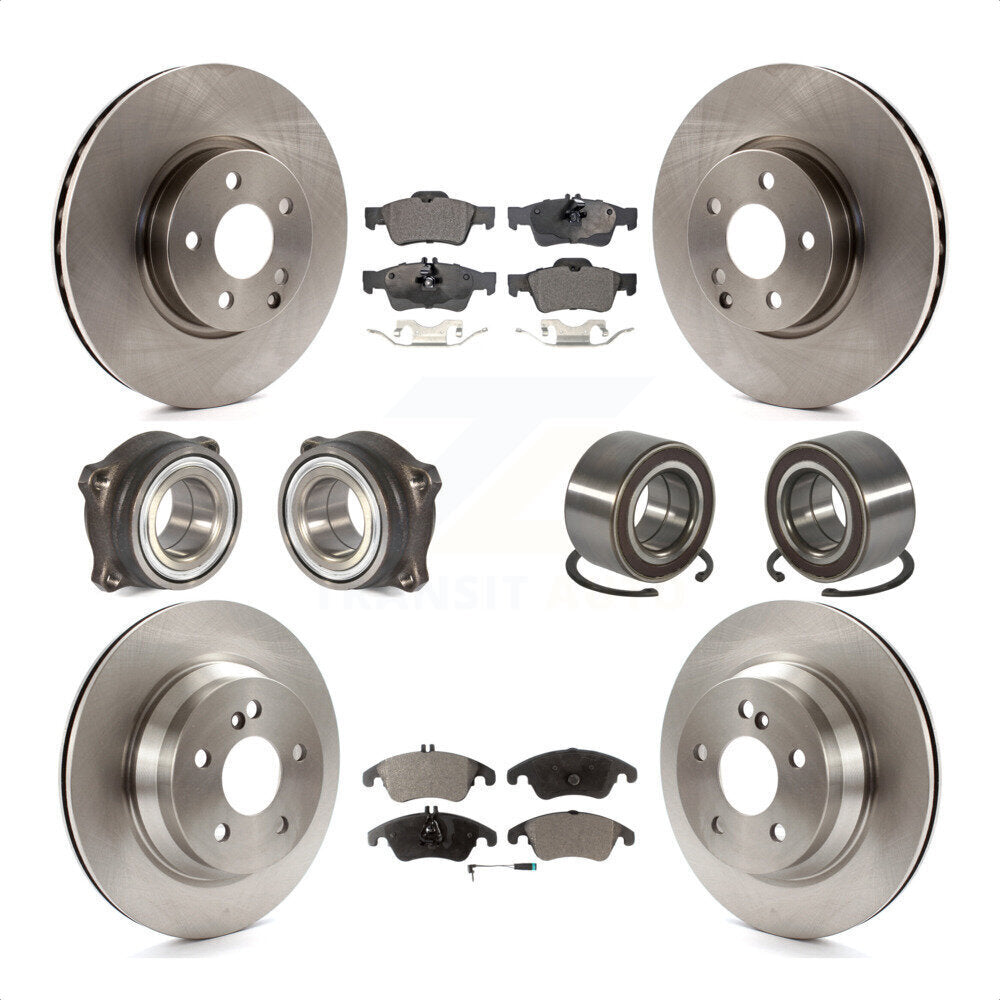 [Avant + Arrière] Kit de Roulement de roue pour Mercedes-Benz E350 E400 avec 322mm Diameter Rotor KBB-106330 par Transit Auto