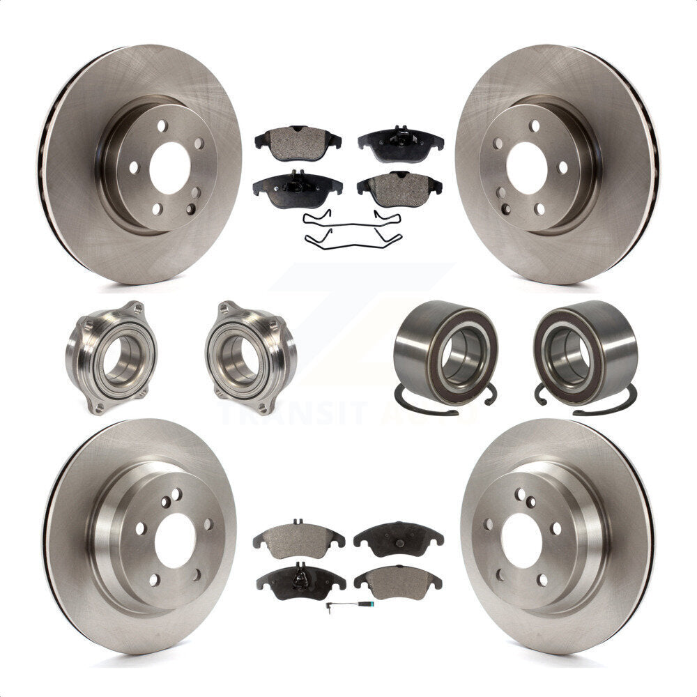 [Avant + Arrière] Kit de Roulement de roue pour 2014 Mercedes-Benz E350 Convertible Coupe avec 322mm Diameter Rotor KBB-106333 par Transit Auto