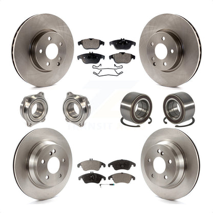 [Avant + Arrière] Kit de Roulement de roue pour 2014 Mercedes-Benz E350 Convertible Coupe avec 322mm Diameter Rotor KBB-106333 par Transit Auto