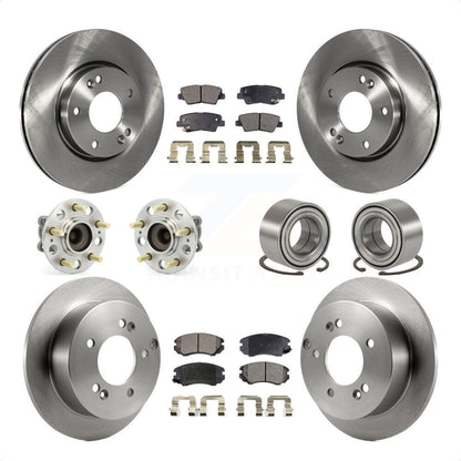 [Avant + Arrière] Kit de Roulement de roue pour 2010 Hyundai Sonata 2.4L KBB-106347 par Transit Auto