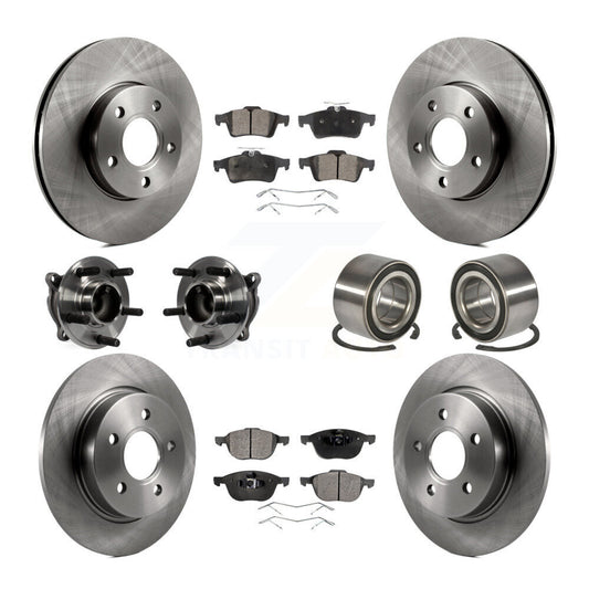 [Avant + Arrière] Kit de Roulement de roue pour Ford Focus sans Active Park Assist KBB-106379