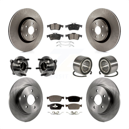 [Avant + Arrière] Kit de Roulement de roue pour Ford Focus sans Active Park Assist KBB-106380 par Transit Auto