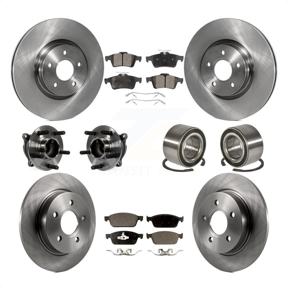 [Avant + Arrière] Kit de Roulement de roue pour 2013 Ford Focus ST sans Active Park Assist KBB-106381 par Transit Auto