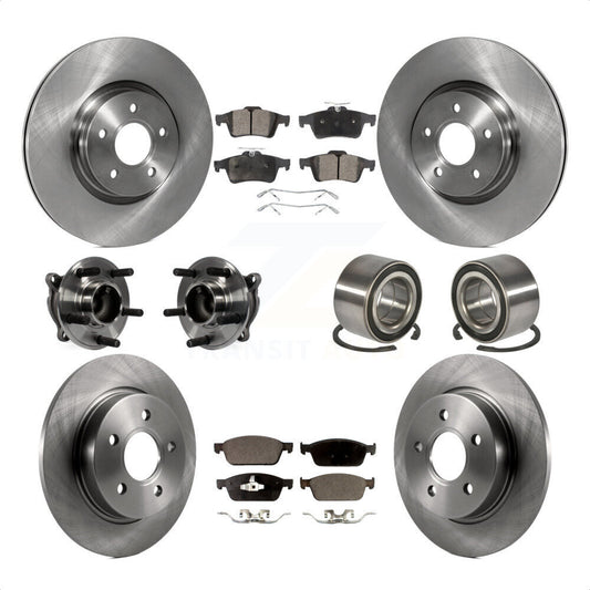 [Avant + Arrière] Kit de Roulement de roue pour 2013 Ford Focus ST sans Active Park Assist KBB-106381 par Transit Auto