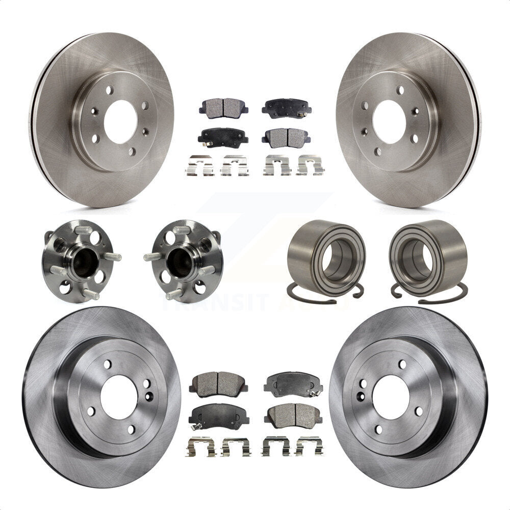 [Avant + Arrière] Kit de Roulement de roue pour 2012-2017 Hyundai Accent KBB-106384 par Transit Auto