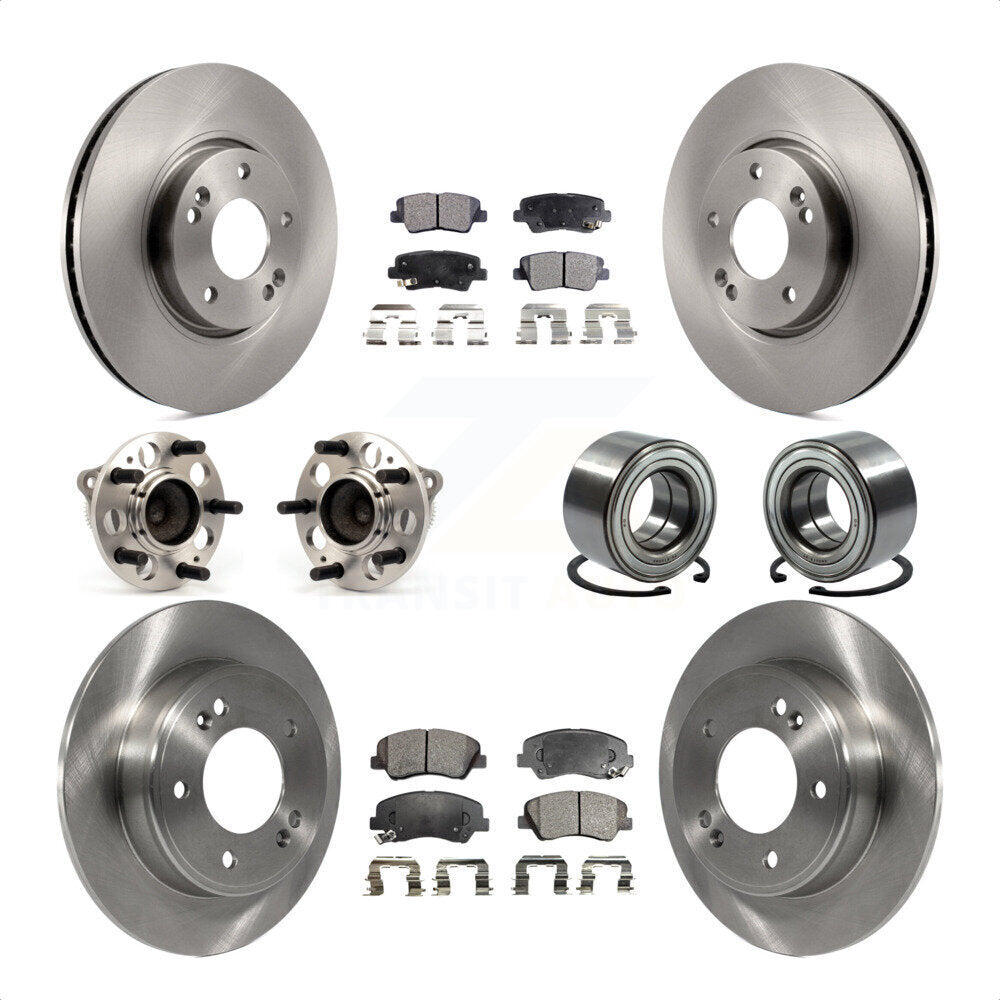 [Avant + Arrière] Kit de Roulement de roue pour 2015 Hyundai Veloster Tech RE FLEX SE KBB-106389 par Transit Auto