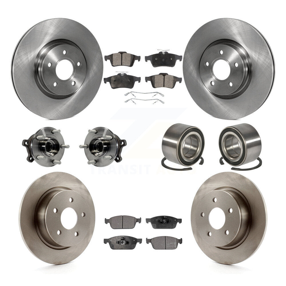 [Avant + Arrière] Kit de Roulement de roue pour 2013-2016 Ford Escape AWD avec 2.0L 1.6L KBB-106404