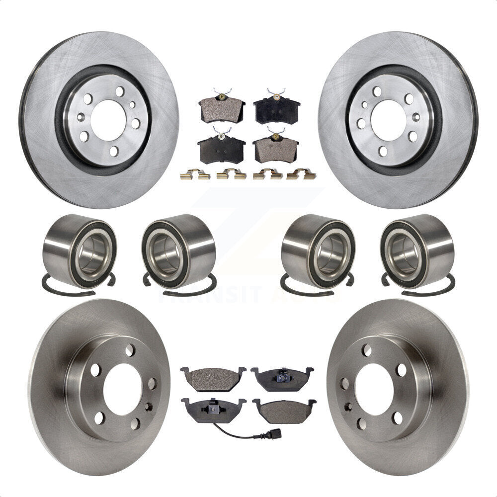 [Avant + Arrière] Kit de Roulement de roue pour 2004 Volkswagen Golf 2.0L 1.9L KBB-106443 par Transit Auto