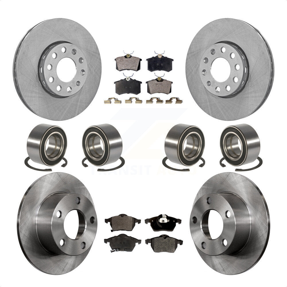 [Avant + Arrière] Kit de Roulement de roue pour 1999 Volkswagen Passat FWD avec 2.8L From Chassis VIN #3BX124708 KBB-106447 par Transit Auto