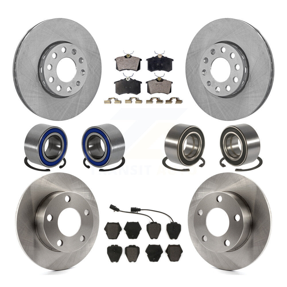 [Avant + Arrière] Kit de Roulement de roue pour 2002 Volkswagen Passat AWD avec 2.8L avec Dual Piston Caliper KBB-106457
