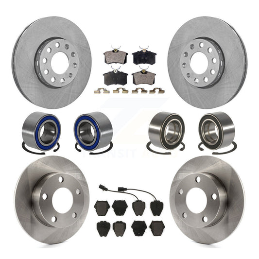 [Avant + Arrière] Kit de Roulement de roue pour 2002 Volkswagen Passat AWD avec 2.8L avec Dual Piston Caliper KBB-106457