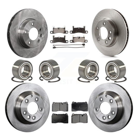 [Avant + Arrière] Kit de Roulement de roue pour 2011-2015 Volkswagen Touareg avec 330mm Diameter Rotor KBB-106503