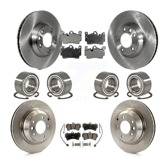 [Avant + Arrière] Kit de Roulement de roue pour 2011-2012 Audi Q7 avec 358mm Diameter Rotor KBB-106506