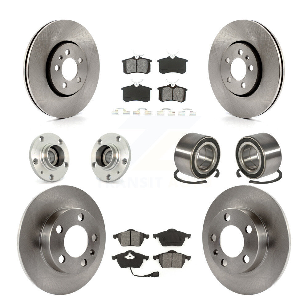 [Avant + Arrière] Kit de Roulement de roue pour 2007-2010 Volkswagen Beetle avec 288mm Diameter Rotor KBB-106516