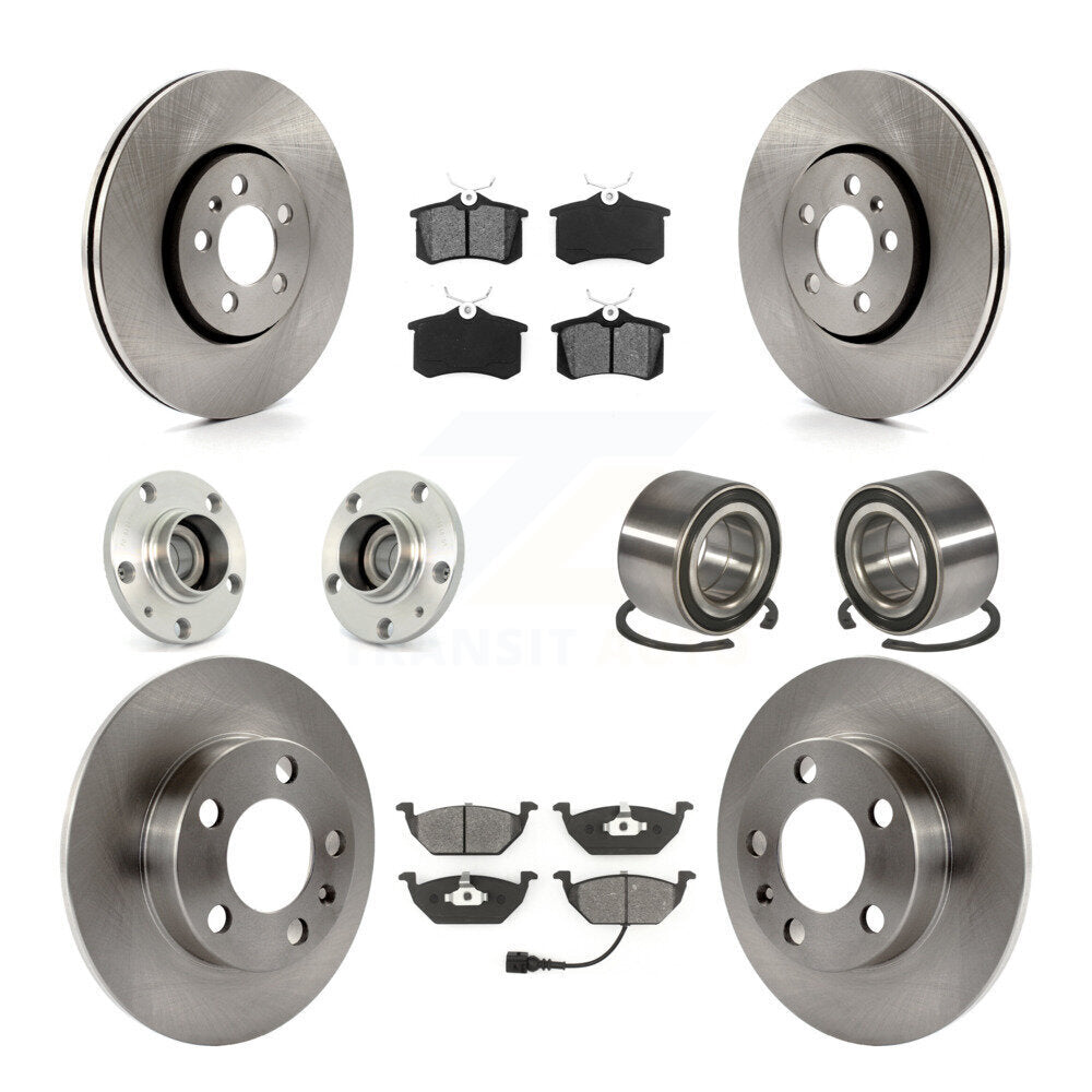 [Avant + Arrière] Kit de Roulement de roue pour 2000-2001 Volkswagen Golf 2.0L avec 288mm Diameter Rotor KBB-106518