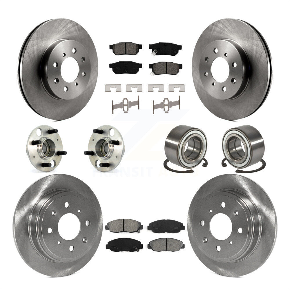 [Avant + Arrière] Kit de Roulement de roue pour 1999-2000 Honda Civic Si avec rear brakes Non-ABS KBB-106523 par Transit Auto