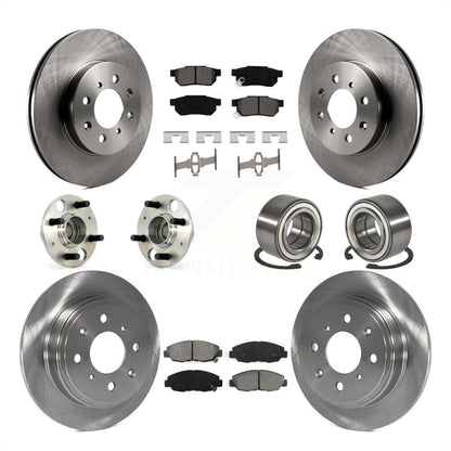 [Avant + Arrière] Kit de Roulement de roue pour 1999-2000 Honda Civic Si avec rear brakes Non-ABS KBB-106523 par Transit Auto