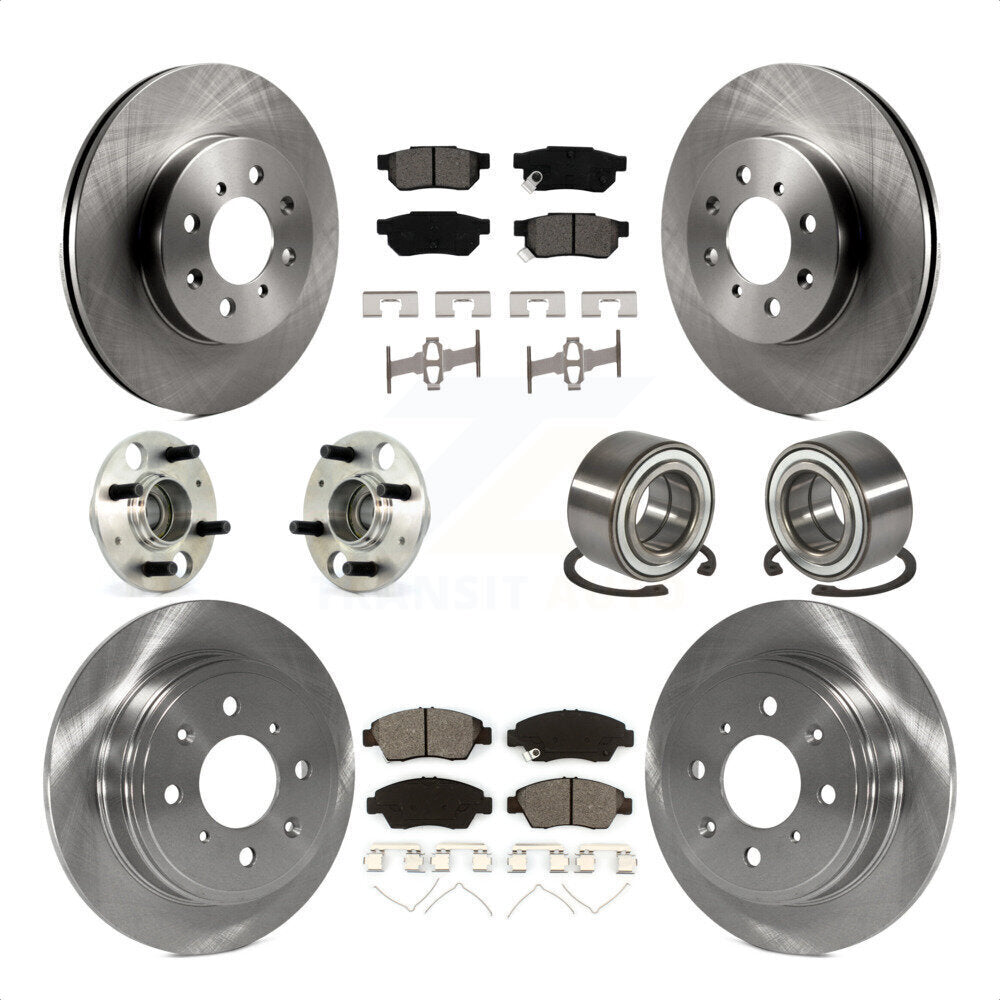 [Avant + Arrière] Kit de Roulement de roue pour 1994 Honda Civic del Sol VTEC avec rear brakes KBB-106525 par Transit Auto