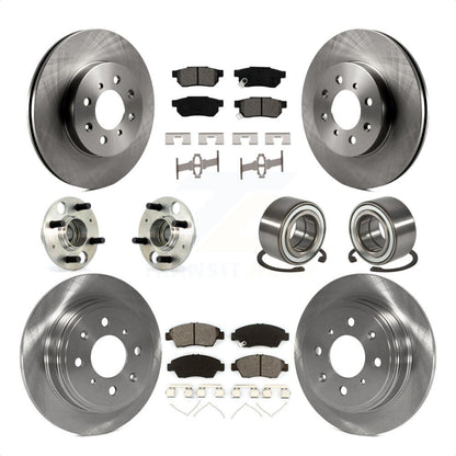 [Avant + Arrière] Kit de Roulement de roue pour 1994 Honda Civic del Sol VTEC avec rear brakes KBB-106525 par Transit Auto