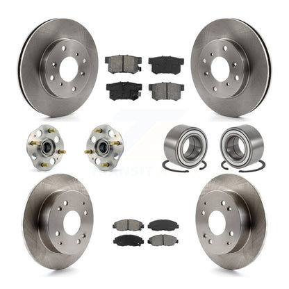 [Avant + Arrière] Kit de Roulement de roue pour 1998-2002 Honda Accord Coupe avec 2.3L Drum rear brakes Non-ABS KBB-106539