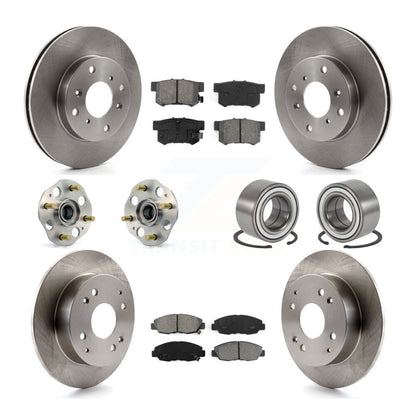 [Avant + Arrière] Kit de Roulement de roue pour 1998-2002 Honda Accord Sedan avec 2.3L Drum rear brakes Non-ABS KBB-106540